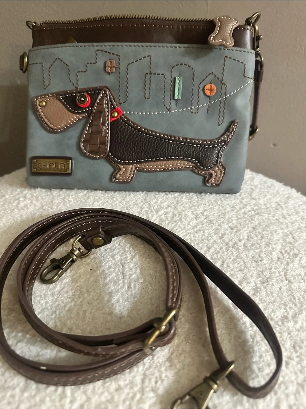 CHALA DACHSHUND CROSSBODY BAG
